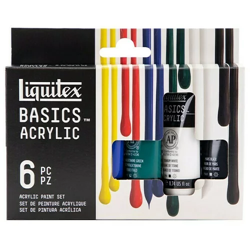 LIQUITEX Set akrilnih barv Liquitex Basics (6 x 22 ml)