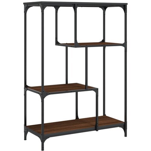 Maison Chic Knjižna omara - Knjižna polica - Knjižni regal rjavi hrast 81x36x115 cm inž. les in železo, (21723248) Slike
