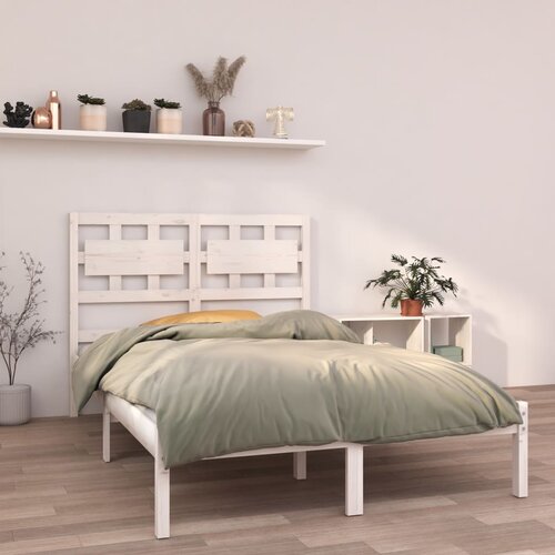 Furnova Posteljni okvir bel iz trdnega lesa 135x190 cm, (21935886) Slike