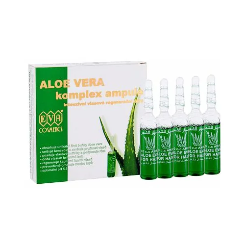 Eva Cosmetics aloe vera complex hair care ampoules regeneracijski lijek u ampulama 5 x 10 ml 50 ml za žene
