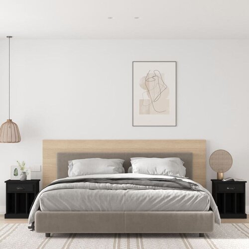  Noćni ormarići 2 kom crni 43 x 36 x 50 cm Cijene