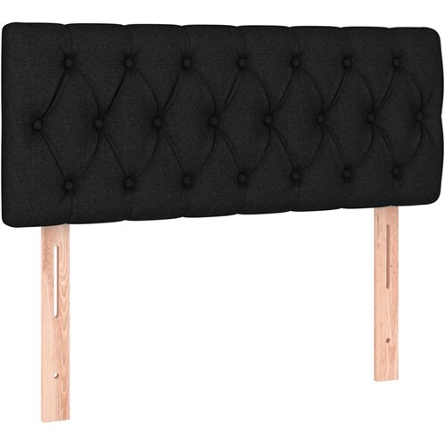 Maison Chic posteljno vzglavje - vzglavna omarica - nočna omarica črn 90x7x78/88 cm blago, (21706339) Slike