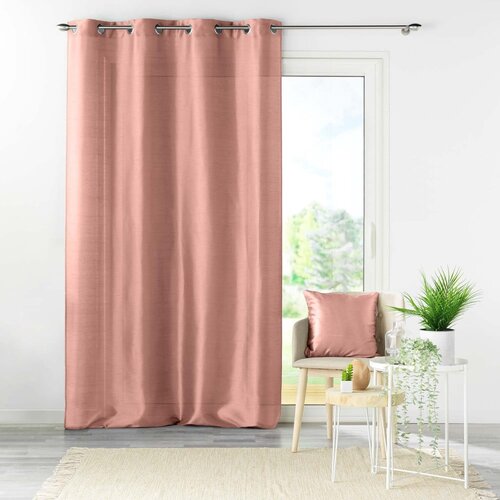 Douceur d int&amp;eacute;rieur Ružičasta zavjesa od mikrosatena 140x240 cm Shana &amp;ndash; Slike