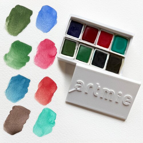 Artmie Solo Goya set akvarela - Ki&amp;scaron;na ruža Slike