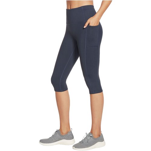 Skechers Pajkice Go Walk High Waisted Capri Leggins Modra Cene