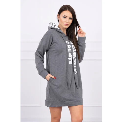 Kesi Oversize Dress With Hood - Graphite Kesi Oversize Dress With Hood - Graphite