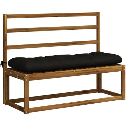  Jastučić za klupu VIANEN 100% poliester Crna 130 x 40 x 12 cm - Crna 130 x 40 x 12 cm Slike