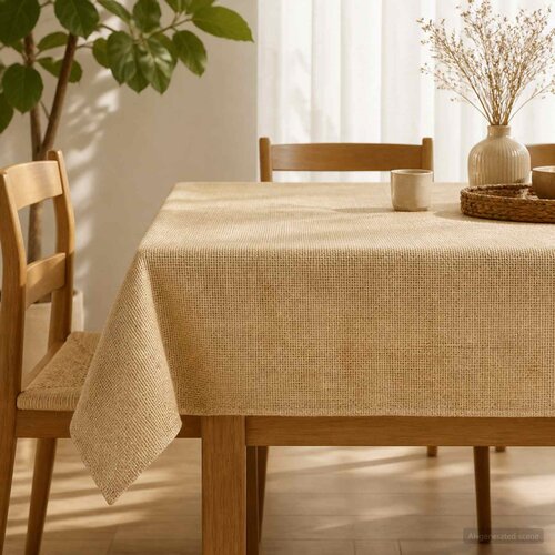  Stolnjak od jute Prirodna 160 x 270 cm 100% Jut Slike