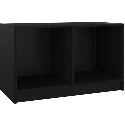Maison Chic TV omarica - TV enota - Televizijska omarica črna 70x33x42 cm trdna borovina, (21701424) Cene