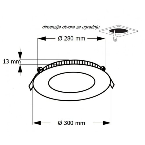 Bb Link led panel u/z KNC1-24 4000K Cene