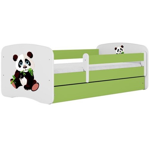 HAPPYKIDS Dječji krevet Dreamy panda 2 140x70 sa madracem s ladicom Zelena Cene