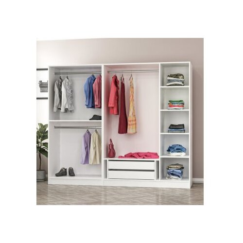 Hanah home Ormar Kale-3805, 225x210x52 cm, Bijela Slike
