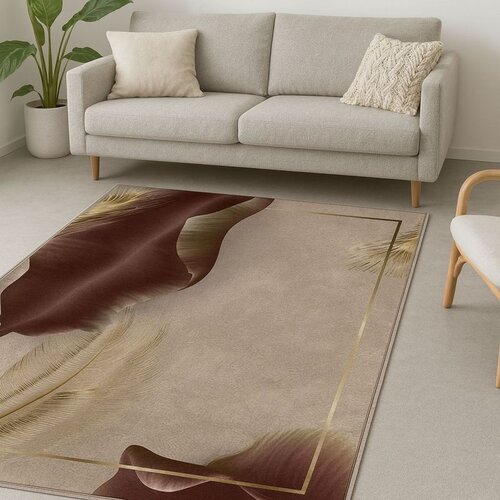 Conceptum Hypnose tepih HM-CRP25-29, pravougaoni, 100 x 140 cm, krem-braon Cene