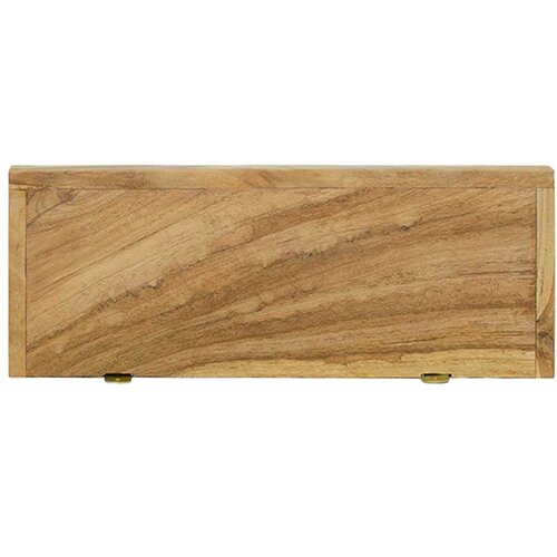  Zidne police 2 kom 40 x 15 x 4 cm od masivne tikovine Slike