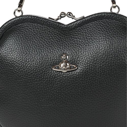 Vivienne Westwood Torbice za na ramo BELLE HEART FRAME PURSE Črna Slike