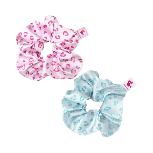 Glov Barbie Collection Scrunchies Set Pink & Blue Panther - M