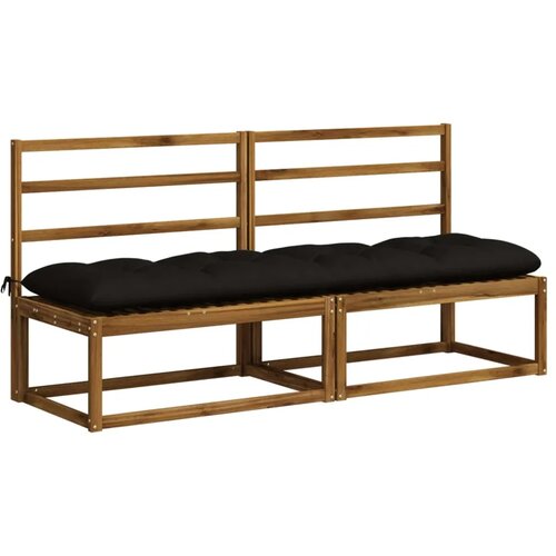  Jastučić za klupu VIANEN 100% poliester Crna 200 x 50 x 12 cm - Crna 200 x 50 x 12 cm Slike