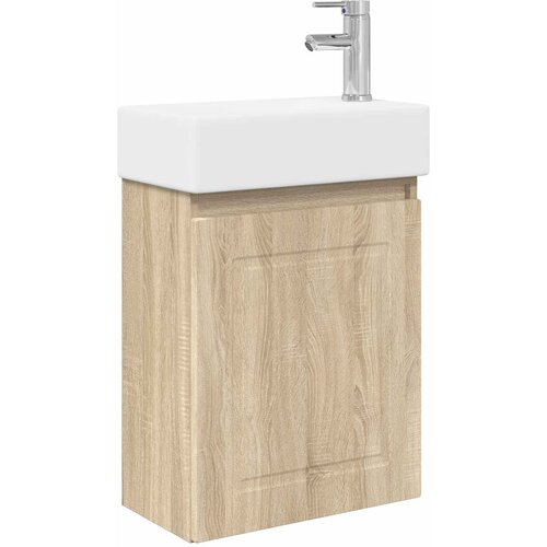 vidaXL Kopalniška omarica s tapo Sonoma hrast 45,5 x 22,5 x 84 cm, (5000244981) Cene