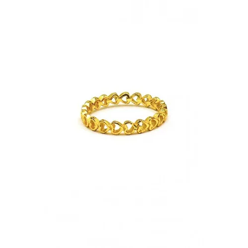 Fenzy prstan iz mini srčkov, Art1024, zlate barve
