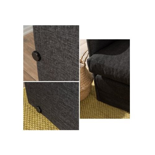 Atelier Del Sofa sofa dvosed saga 2 seater dark grey Slike