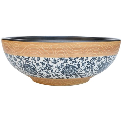 Maison Chic Umivalnik - Kopalna umivalnik Nadpultni večbarven okrogel Φ41x14 cm keramika, (21684804) Cene