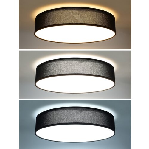 Solight WO8014 - PENLEY prigu&amp;scaron;iva LED plafonska lampa 48W/230V sa daljinskim upravljačem, prečnik 40 cm, crna Slike