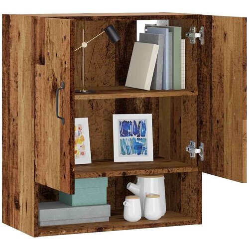 vidaXL Stenska omarica Old Wood 60x31x70 cm Inženirski les Cene