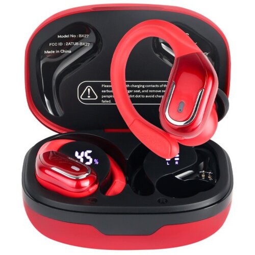 INF Brezžične &amp;scaron;portne Bluetooth slu&amp;scaron;alke z u&amp;scaron;esnim kavljem BX27 - ergonomske, varno prilegajoče se, pametno zmanj&amp;scaron;evanje &amp;scaron;umov, polnilno ohi&amp;scaron;je 4, (5000323740) Slike