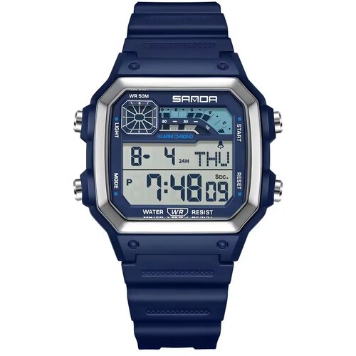 Sanda Digitalni sat BA-41789 - Plavi / Srebrni Slike