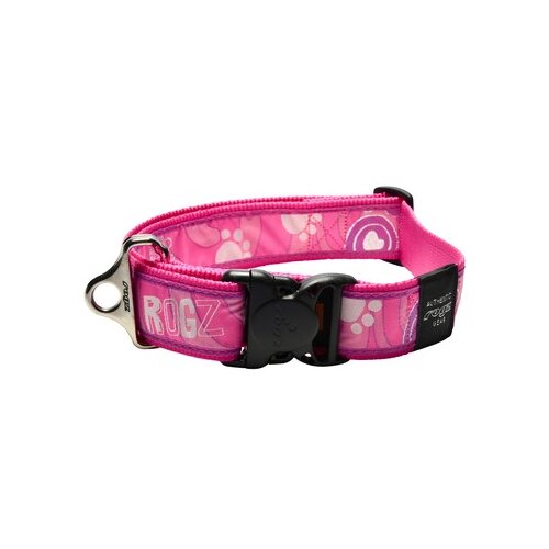 Rogz special agent klasična ogrlica za pse, 40mm, xxl, roze Cene