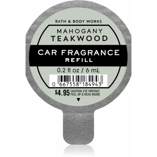 Bath & Body Works Mahogany Teakwood dišava za avto nadomestno polnilo 6 ml