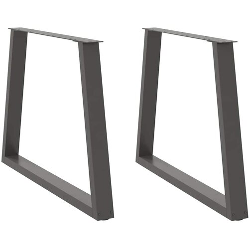 VidaXL noge jedilne mize v-oblika 2 kosa antracit 100x(72-73,3) cm Slike
