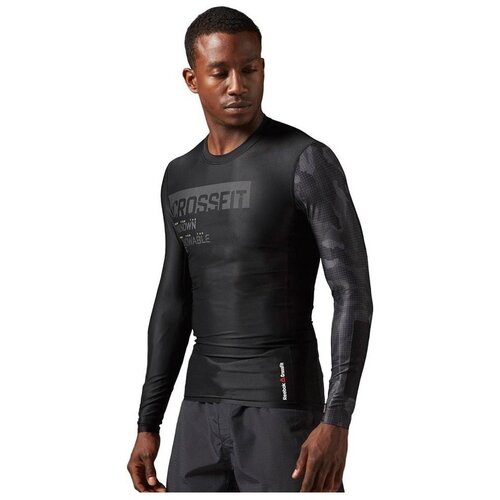 Reebok Majice s kratkimi rokavi Rcf LS Compression Shirt Črna Cene