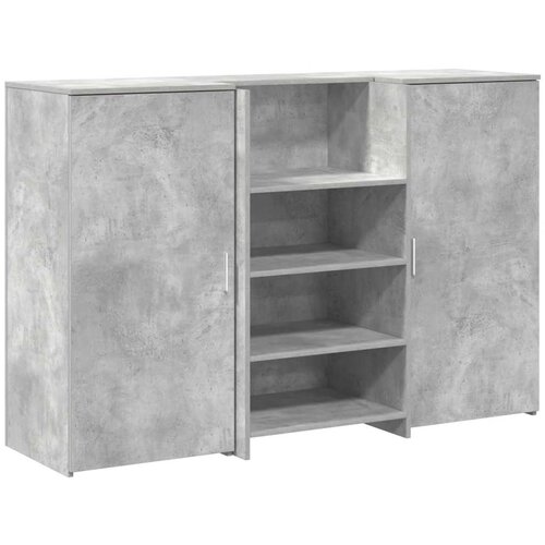 Maison Chic sprejemna miza - računalniška miza - pisarniška miza betonsko siva 155x50x103,5 cm inženirski les, (21785625) Cene