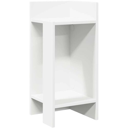  Pomoćni stolići 2 kom s policom bijeli 25 5x27x60 cm Slike