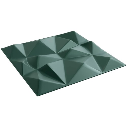  Zidne panele 12 pcs Dijamant zelena 50 x 50 cm XPS pjena Cene