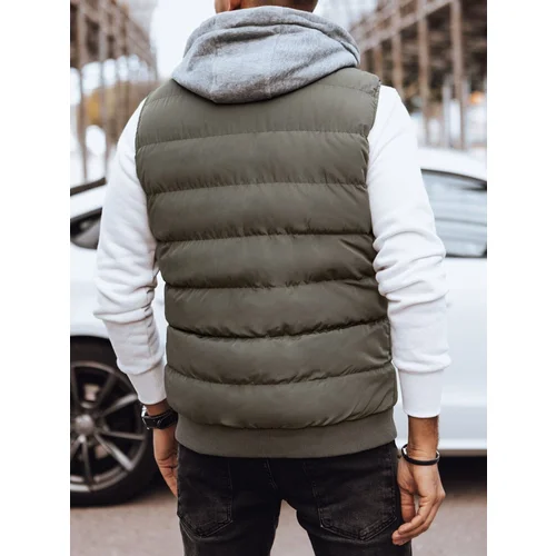 DStreet Men's Dark Grey Quilted Vest