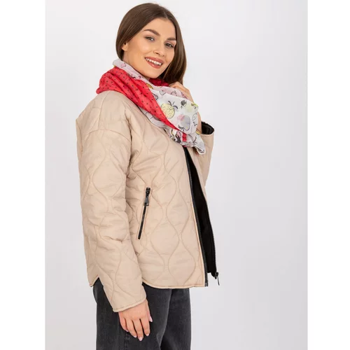 Fashion Hunters White-red scarf with print