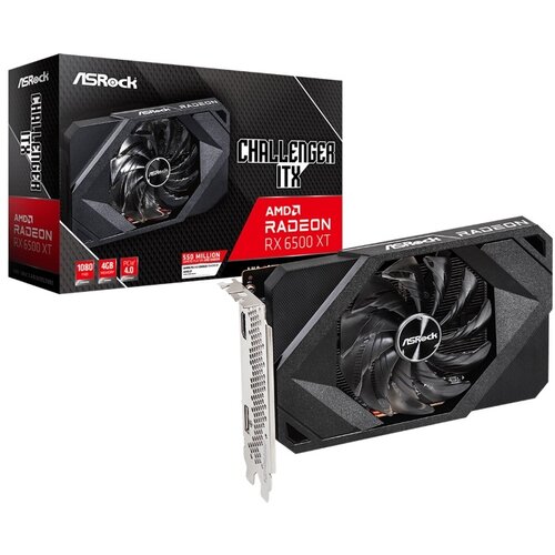 AsRock AMD Radeon RX 6500 XT Challenger ITX 4GB GDDR6 64-bit - RX6500XT CLI 4G Slike