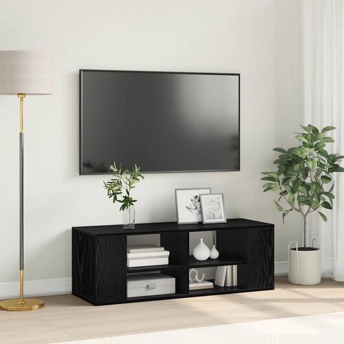  Set TV komoda Crni hrast 102 x 35 x 35 cm Konstruirano drvo Cijene