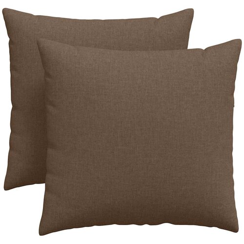 Jastučići za sofu 2 pcs Smeđa 45 x 45 cm tkanina Slike