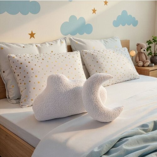 Aberto Design Set dekorativnih jastuka Cloud & Moon, 29x10 cm i 47x27 cm, Beli Cene