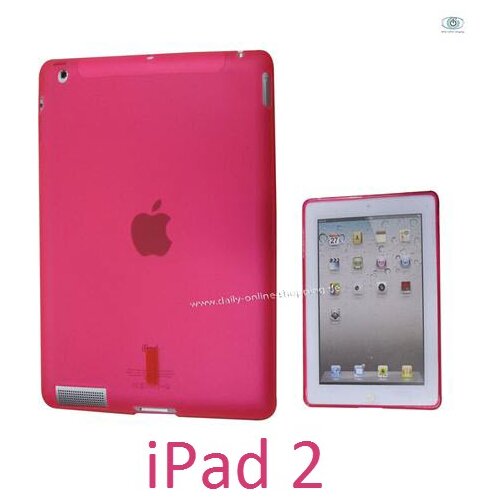  Gumijasti / gel etui za Apple iPad 2 - roza Cene