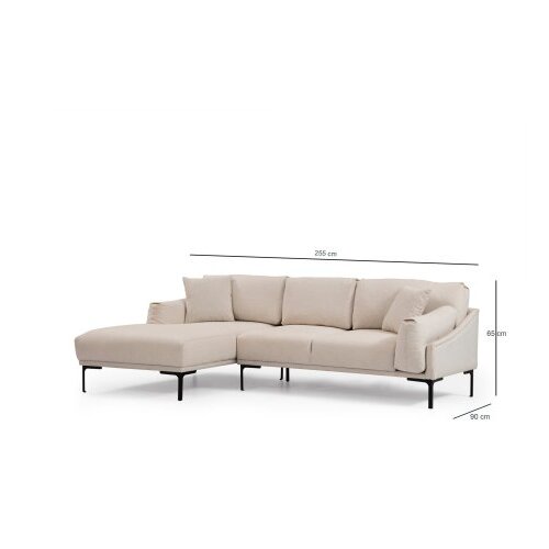 Atelier Del Sofa Kutna garnitura Leo 90x65x255cm Krem Slike