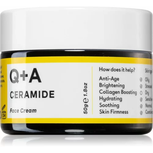 Q+A Ceramide krema za vitalizaciju lica s ceramidima 50 g