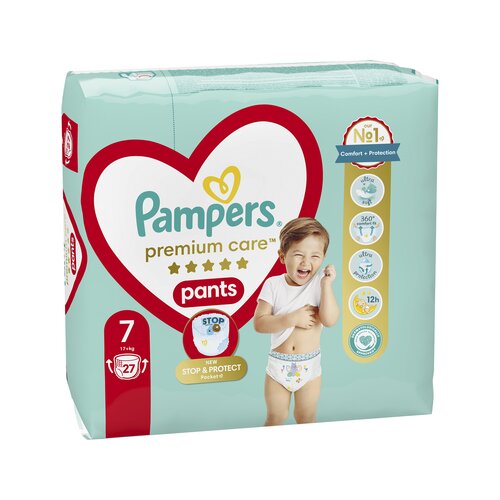 Pampers Premium Care gaćice -pelene vel.7 17 kg+ 27 kom Cijene