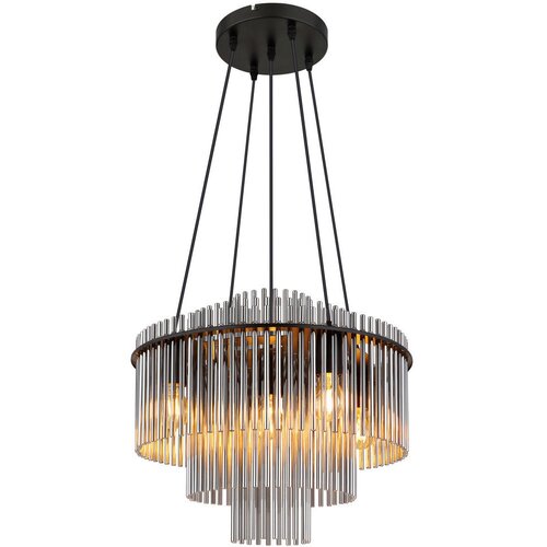 Globo 15698H1 - Luster na sajli GORLEY 5xE27/60W/230V crna Cene