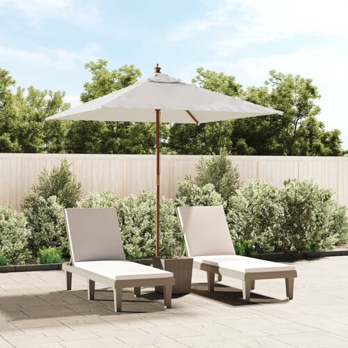  Vrtni suncobran s drvenim stupom boja pijeska 198x198x231 cm Cijene
