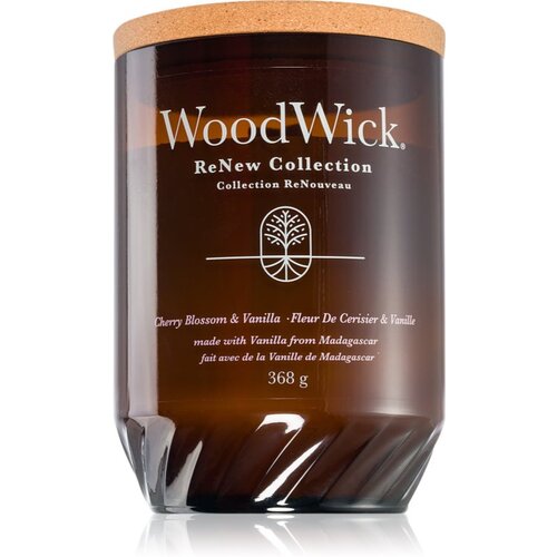 WoodWick Cherry Blossom &amp;amp; Vanilla mirisna svijeća s drvenim fitiljem 368 g Slike