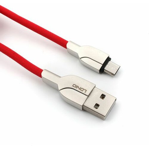 Ldnio LS412 crveni kabl za punjač USB A (muški) na micro USB (muški) 2m Slike